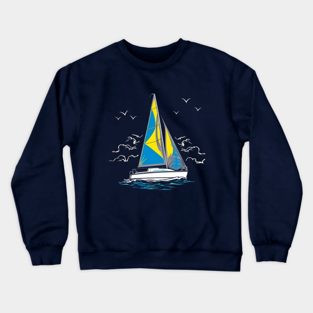 Sail into the Mystic Crewneck Sweatshirt by eighttwentythreetees